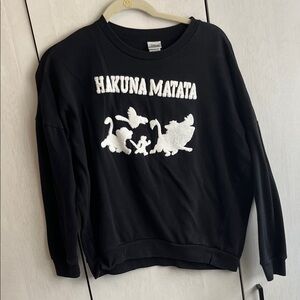 Disney Black Hakuna Matata Sweatshirt